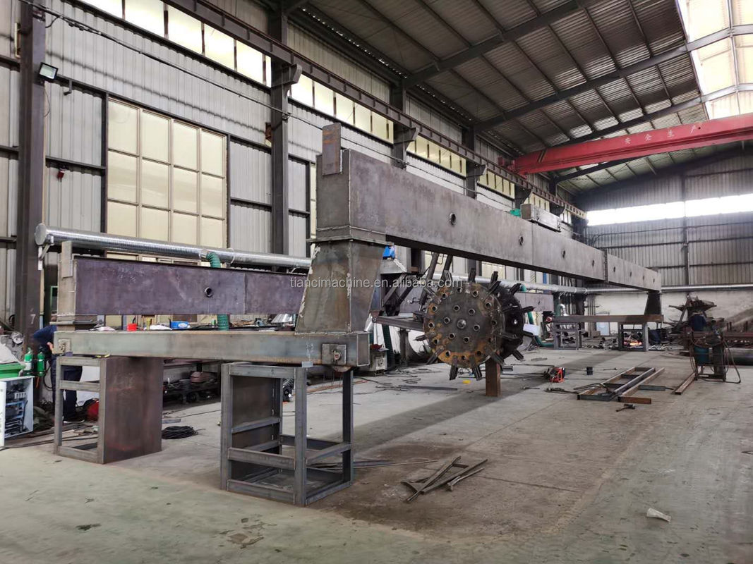 150-400 m3/h Kapazität organische Abfälle Kompost Turner Maschinenrad Art
