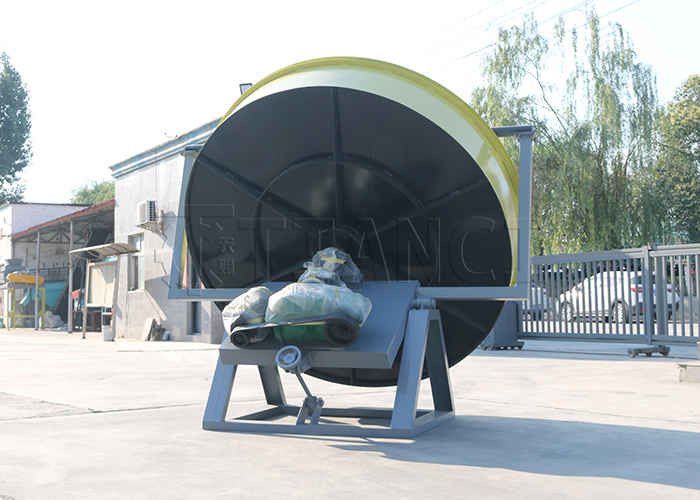 Katzenstreu-Granuliermaschine Scheibengranulator Katzenstreu-Produktionslinie