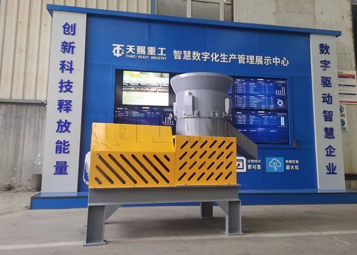 Produktionslinie für Granulate der Form von Platten Flat-die Press Granulation Line für die Großproduktion