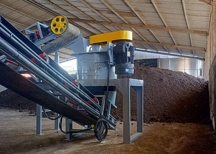 Produktionslinie für organische Düngemittelpulver zur Verarbeitung von landwirtschaftlichen Abfällen und städtischen Haushaltsabfällen