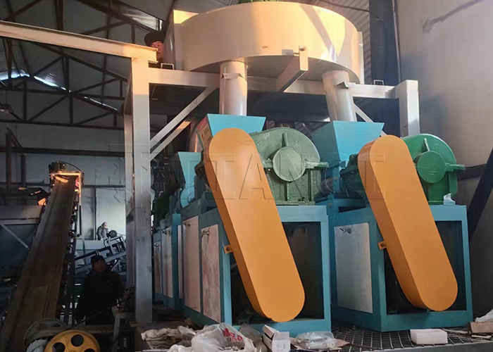 Ammoniumchlorid Düngemittel Granulation Produktionslinie Staubwalzpressen Granulator Produktionslinie