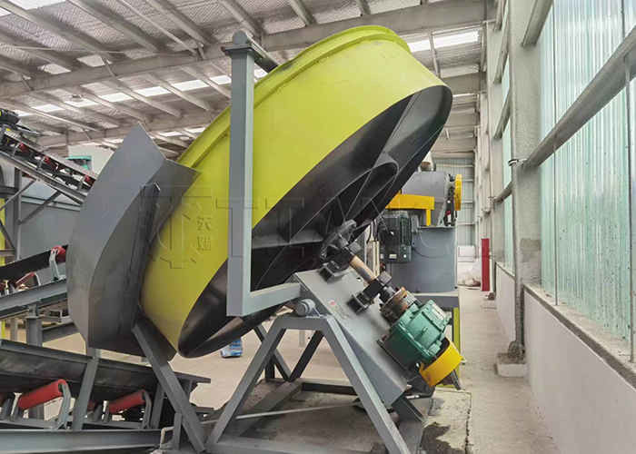 1-20T/H Tierdünger organischer Dünger Granulationslinie Scheibengranulator für organische Abfälle