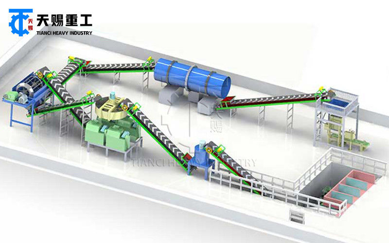 Hühnermist Dünger Granulate Produktionslinie Dünger Granulator Maschine Huminsäure organische Dünger Granulationsmaschine