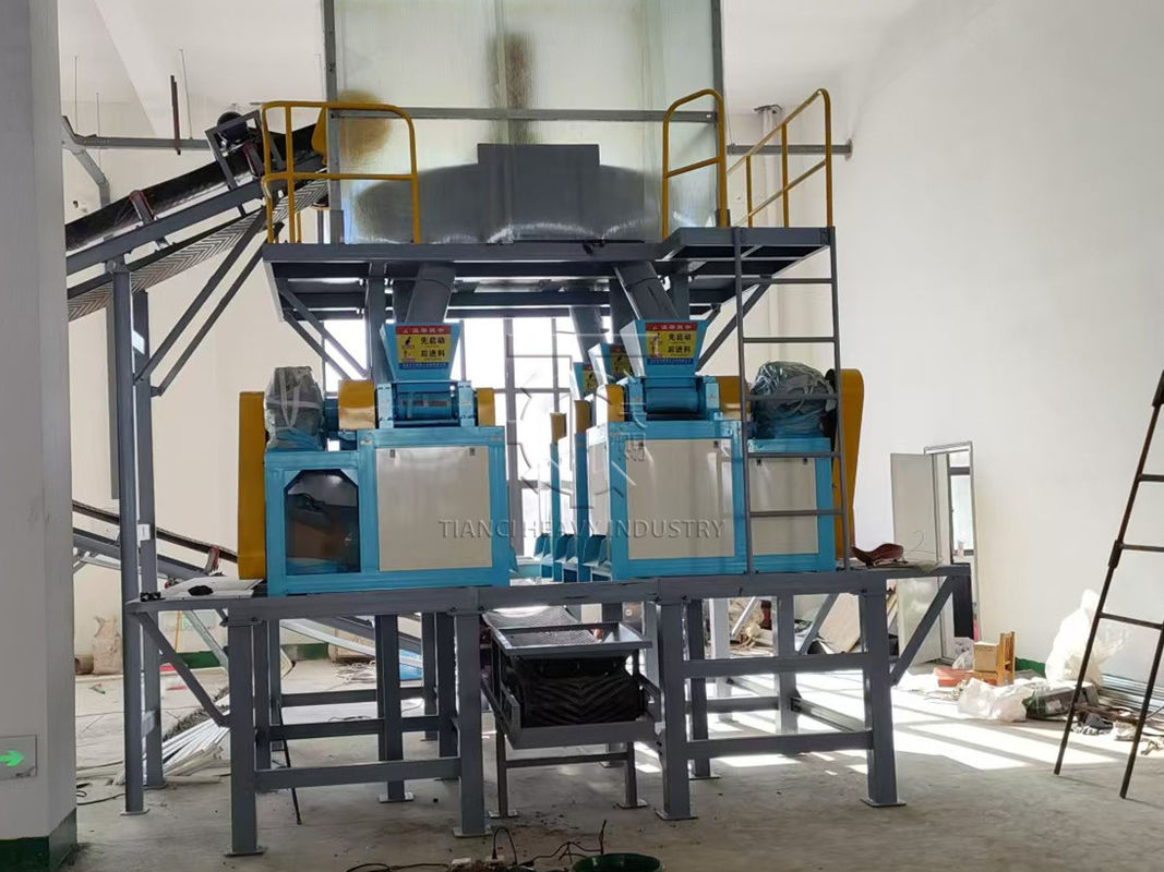Maschine für Doppelroller-Granulatoren Hühnermüll-Produktionslinie für organische Düngemittel Npk-Granulator