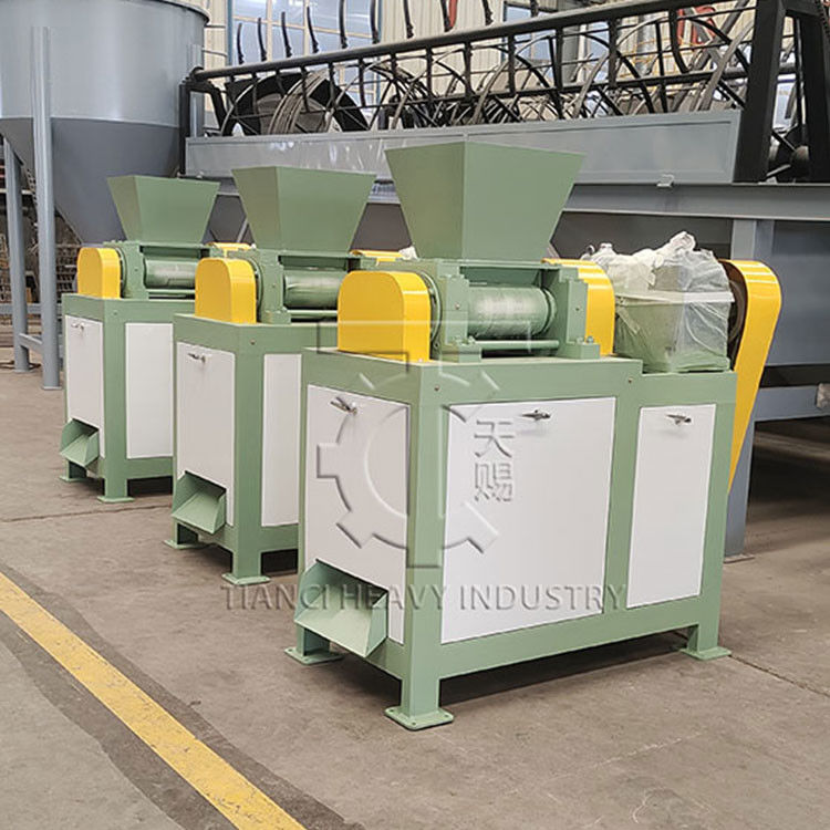 Sodaasche-Produktionslinie Granulator Doppelroller-Granulatormaschine für organische Dünger