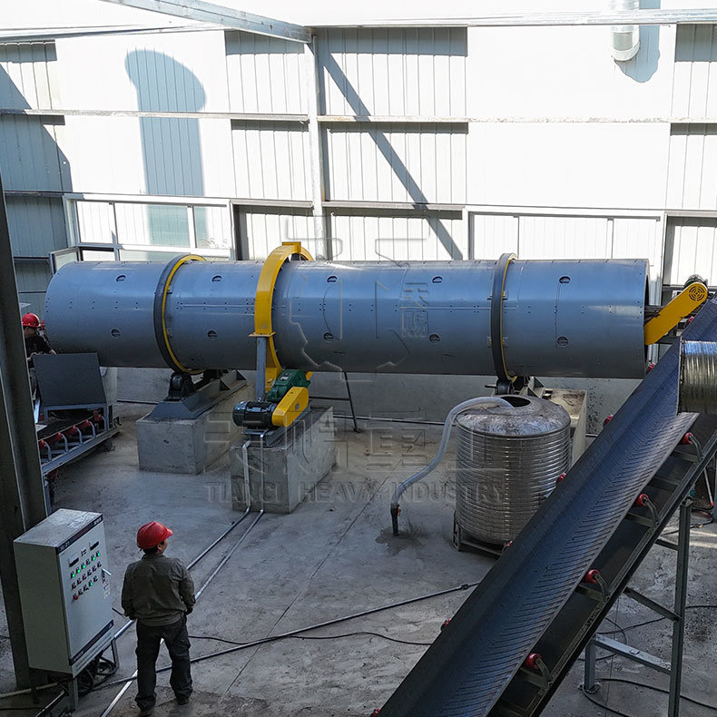 Sprühwasser-Zusatz-Trommelgranulator Trommelgranulator für organische Düngemittel Trommelgranulator Granulationslinie