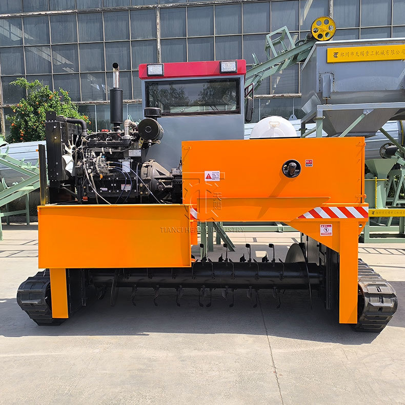 Herstellerwerk Raupen-Kompostwender für organische Düngerfermentation