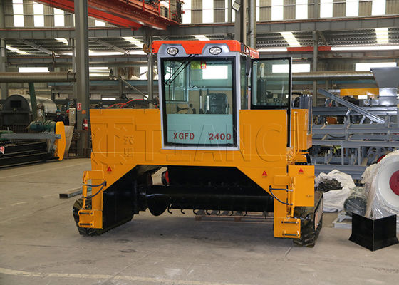 Dieselbetriebene Crawler-Kompost-Turner-Maschine für die Fermentation organischer Abfälle