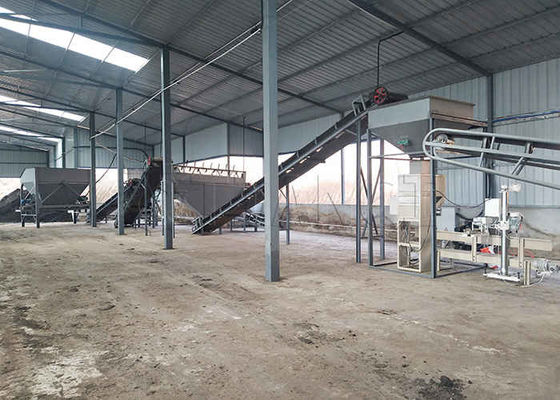 Maschine zur Herstellung von organischem Kompost Dünger Pulver Dünger Produktionslinie für Hühnermist