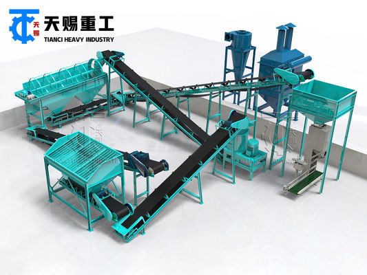 Biodünger-Pulverlinie Kommunal-Haushaltsmüll-Pulverlinie